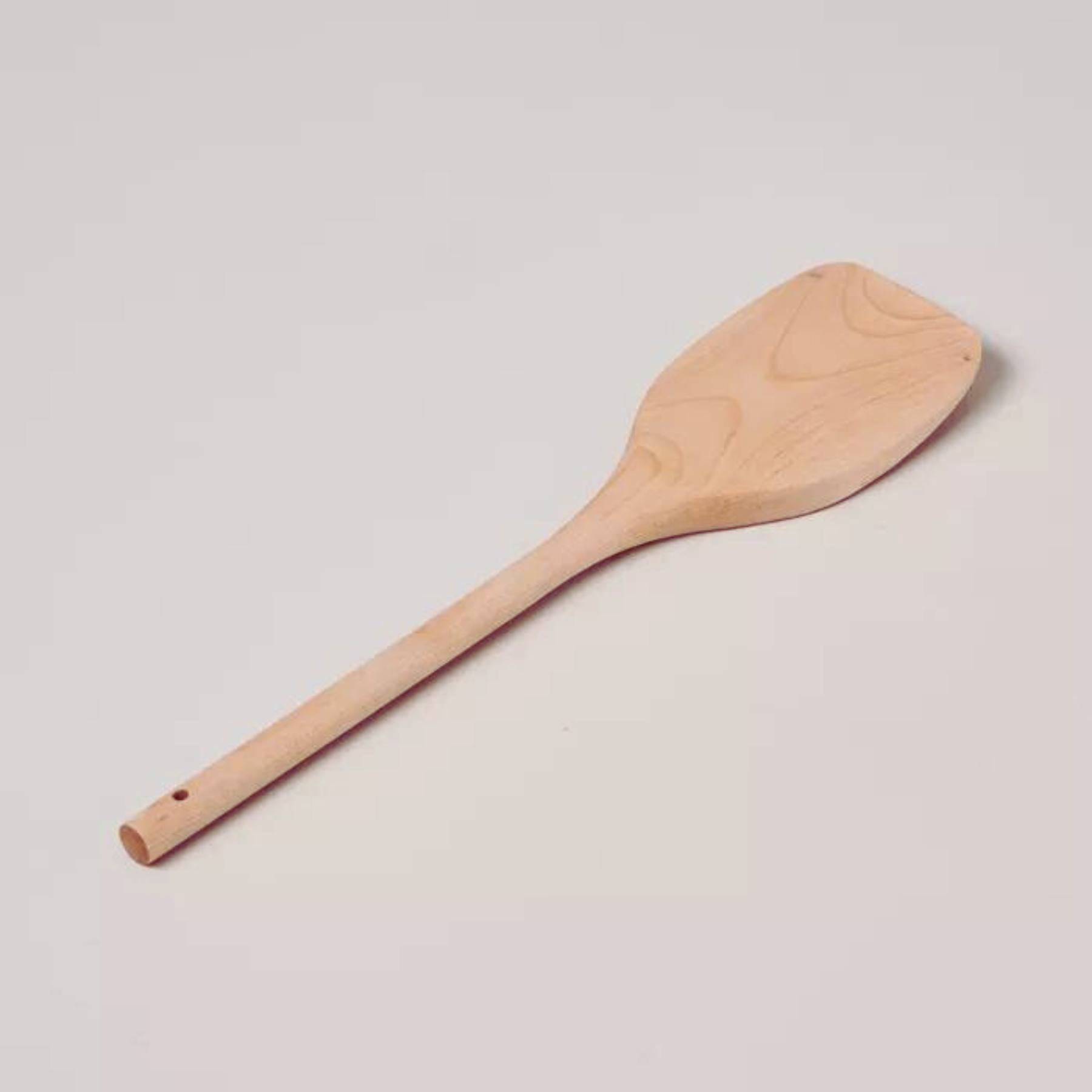 Maplewood Wooden Spoon on plain background. Greenify Co.